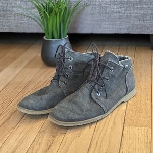 Grey Canvas Chukka Boots | Size 9